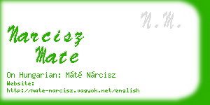 narcisz mate business card
