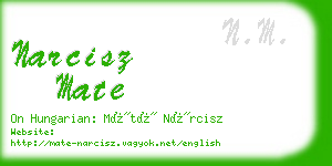 narcisz mate business card